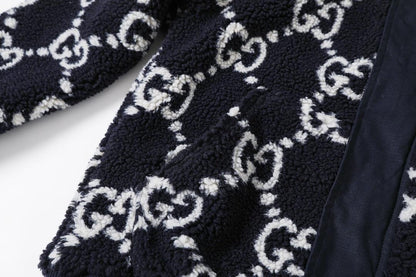 Gucci GG Fuzzy Fabric Jacquard Jacket &