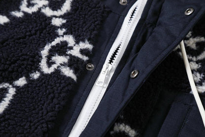 Gucci GG Fuzzy Fabric Jacquard Jacket &