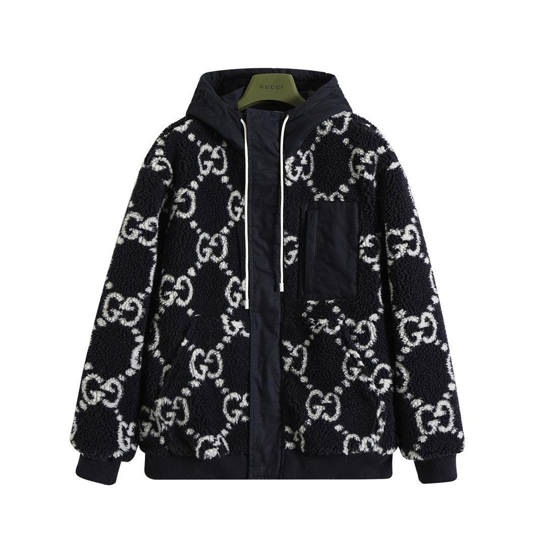 Gucci GG Fuzzy Fabric Jacquard Jacket &