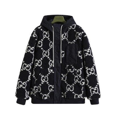Gucci GG Fuzzy Fabric Jacquard Jacket &