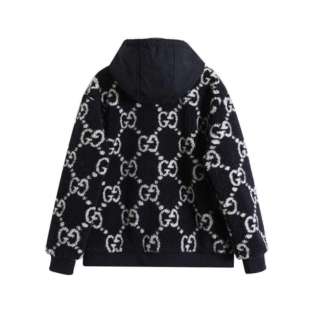 Gucci GG Fuzzy Fabric Jacquard Jacket &