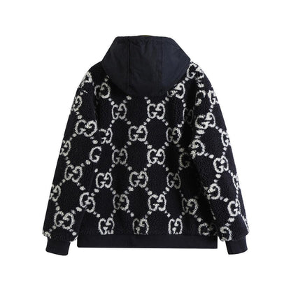 Gucci GG Fuzzy Fabric Jacquard Jacket &
