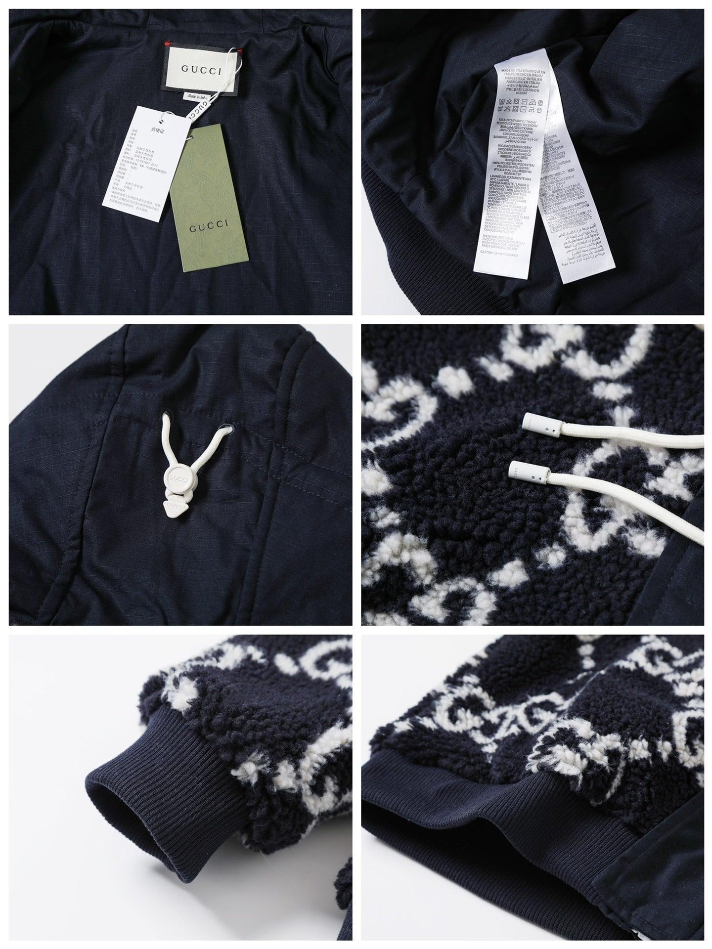 Gucci GG Fuzzy Fabric Jacquard Jacket &