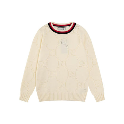 Perforated Gucci GG cotton sweater
