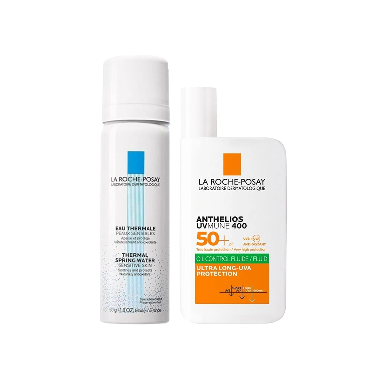 La Roche Posay Skincare Set for Oily Skin - Sun Protection &amp; Dermatologically Tested