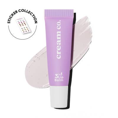Cream Co. 3in1 Natural Lip Balm with Hyaluronic Acid &amp; Ceramide - Moisturizing, Nourishing, and Protecting Lips