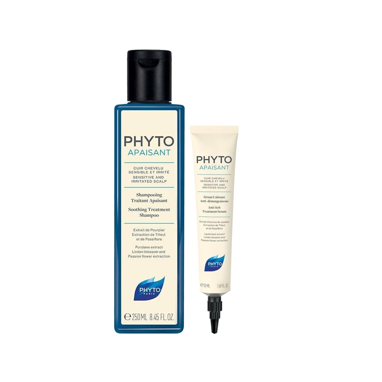 PHYTO Phytoapaisant Sensitive Scalp Soothing Hair Care Set for Damaged Hair
