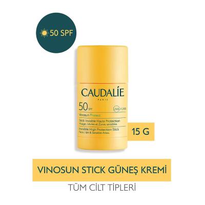 Caudalie Vinosun Protect SPF 50 Sunscreen Stick: Invisible, Vegan &amp; Fragrance-Free High Protection for Face, Lips &amp; Sensitive Skin
