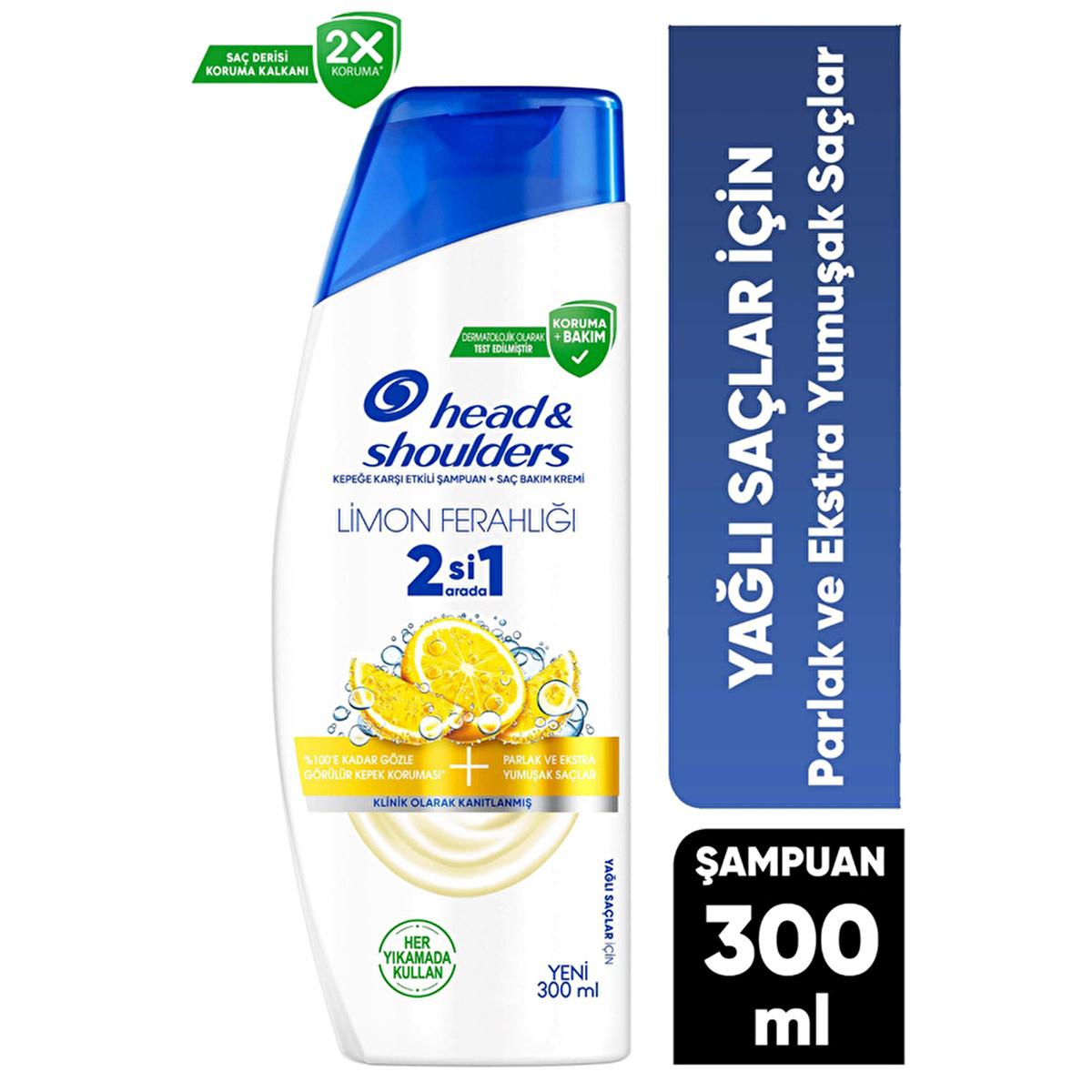 Head &amp; Shoulders Lemon Fresh 2-in-1 Anti-Dandruff Shampoo: Cleanses, Conditions &amp; Controls Oily Hair &amp; Itchy Scalp for Men &amp; Women