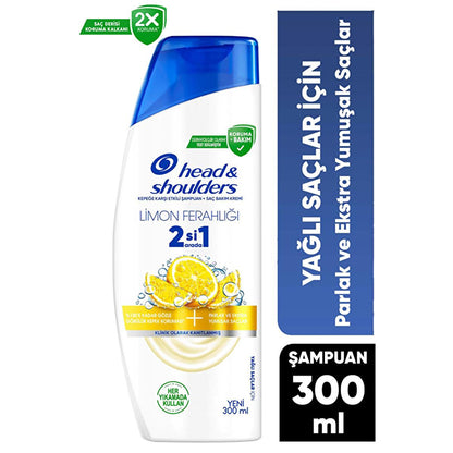 Head &amp; Shoulders Lemon Fresh 2-in-1 Anti-Dandruff Shampoo: Cleanses, Conditions &amp; Controls Oily Hair &amp; Itchy Scalp for Men &amp; Women