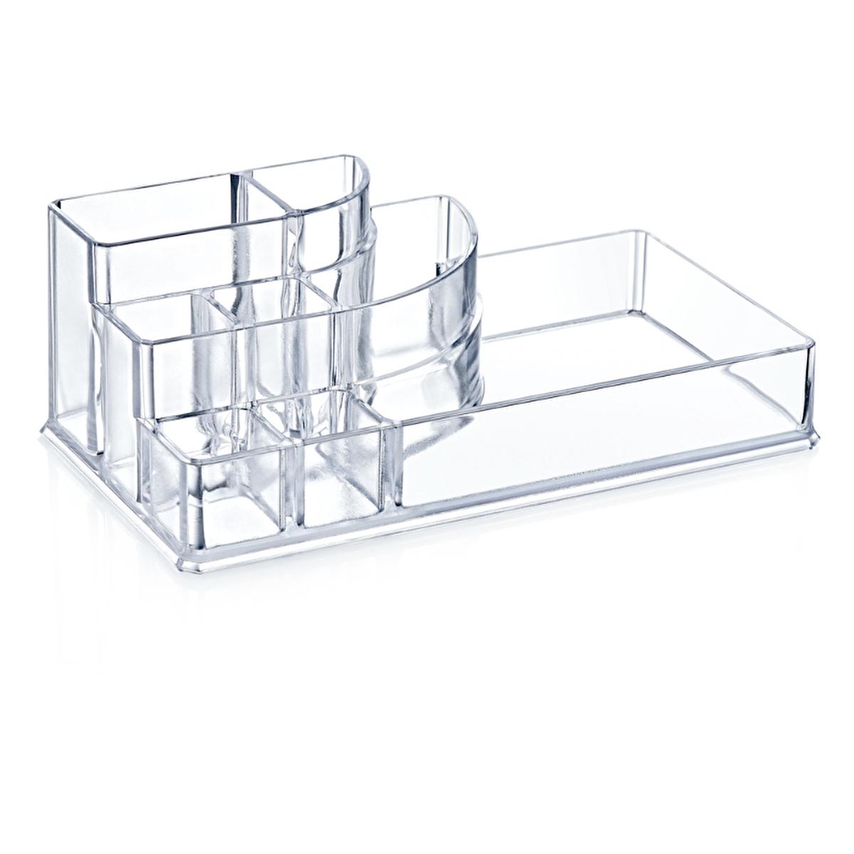 Bee Home Crystal Cosmetic Organizer - Elegant Makeup Storage for Bathroom &amp; Vanity