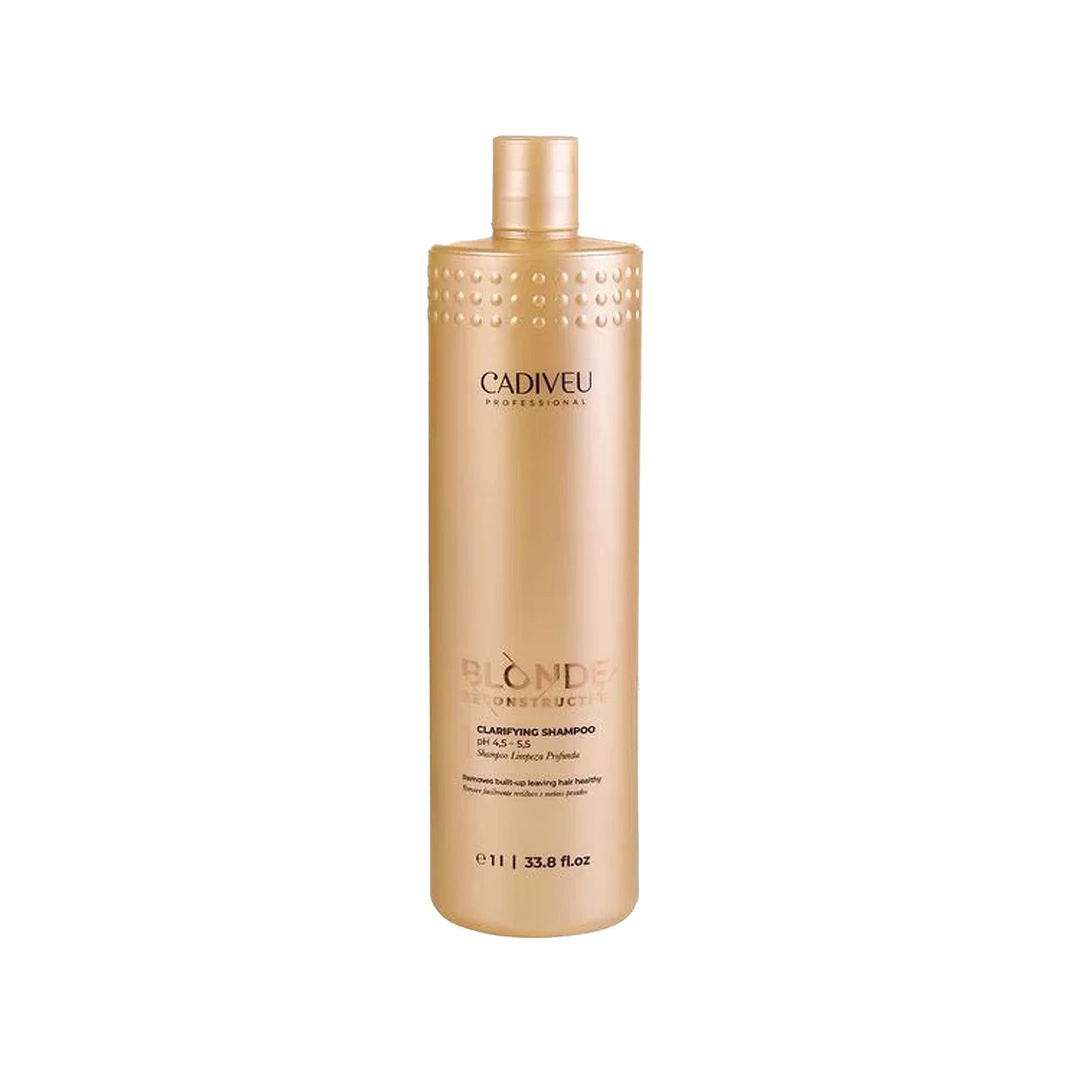 Cadiveu Blonde Reconstructor Shampoo - 1000ml Cleansing &amp; Repair for Blonde Hair