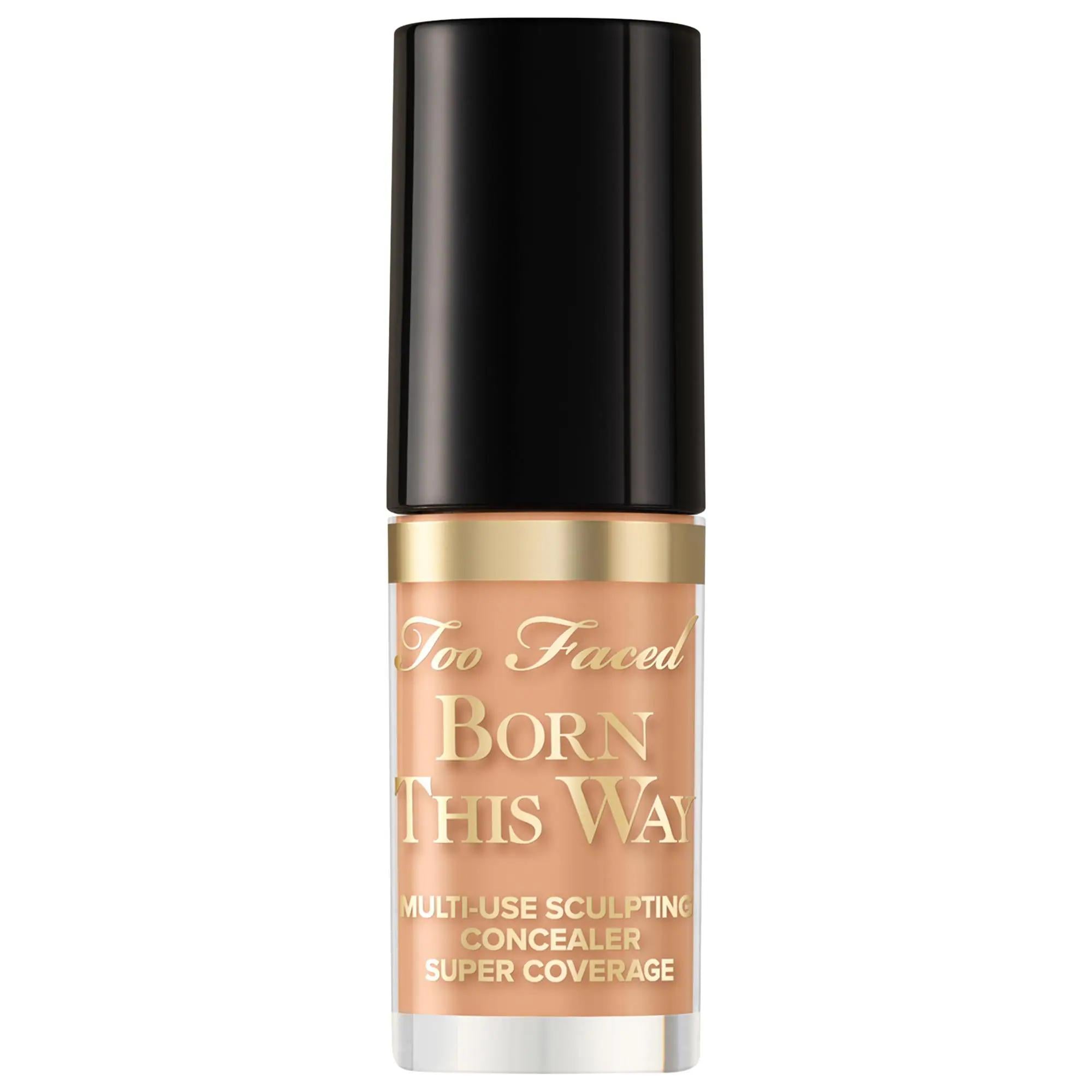 Too Faced Born This Way Mini Concealer: Full Coverage, Hydrating, Vegan, Multi-Use - Natural Finish, Long-Wearing - Conceal, Contour, Highlight, Retouch