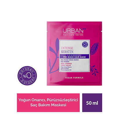 Urban Care Intense Keratin Hair Care Mask - Repair &amp; Nourish Damaged Hair, Vegan &amp; Paraben-Free