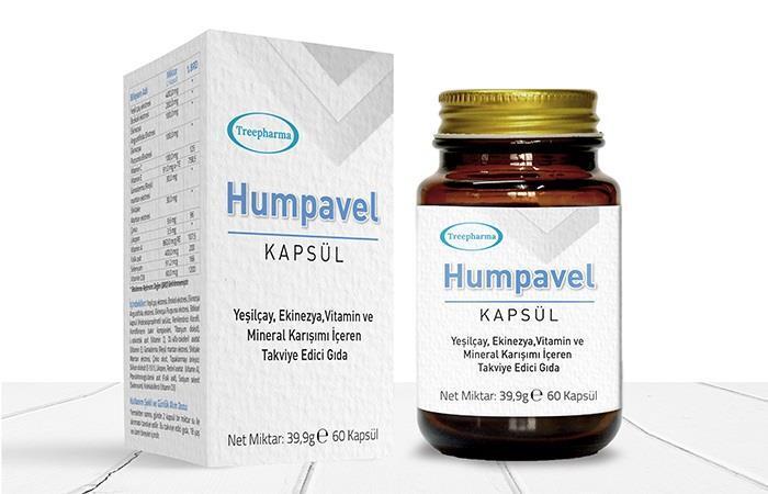 Humpavel Dietary Supplement - 60 Capsules, Immune Support with Reishi, Shiitake &amp; Vitamins