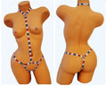Stars And Stripes Cutout Harness Bodysuit Lingerie