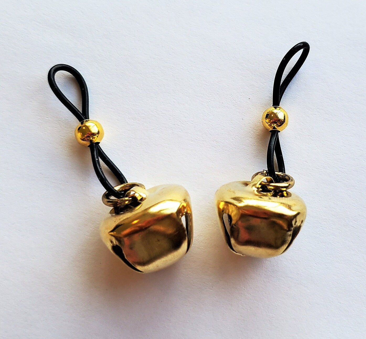 Red Gold Silver Jingle Bell Nipple Noose Non Pierced Jewelry