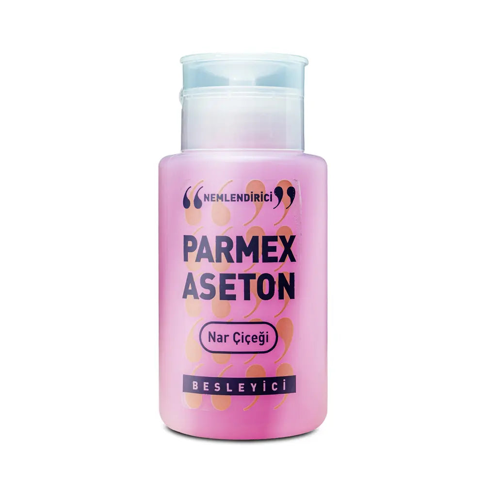 Parmex Pomegranate Flower Acetone Polish Remover with Pump 200ml