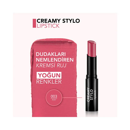 Flormar Creamy Stylo Moisturizing Lipstick 003 Rosy