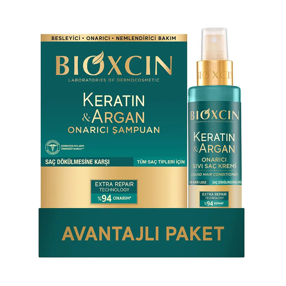 Bioxcin Keratin &amp; Argan Nourishing Hair Care Set (2 Pieces)