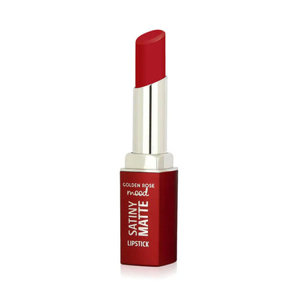 Golden Rose Mood Satiny Matte Lipstick 08 Candy Red