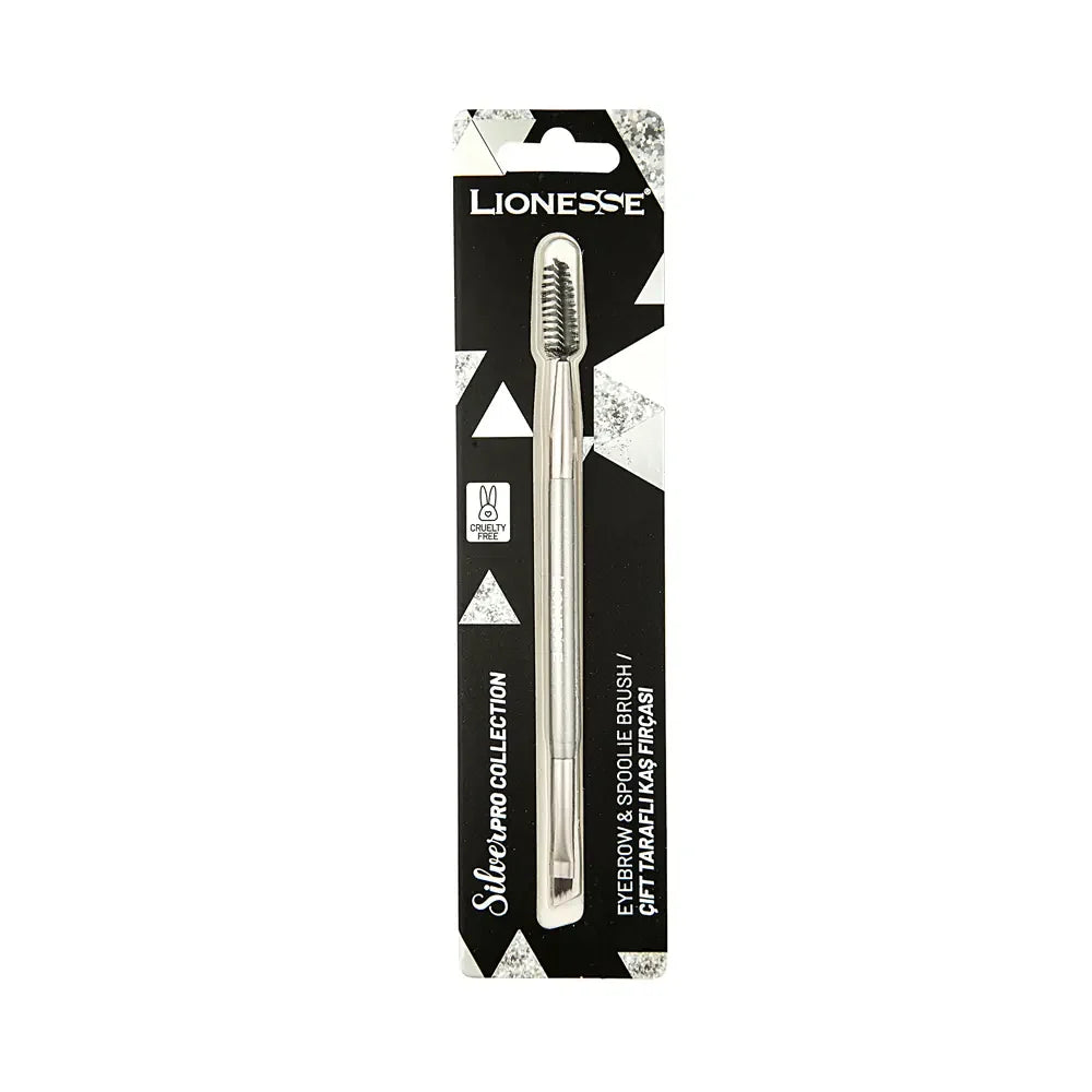 Tarko Lionesse Silver Collection Dual-Sided Eyebrow Brush 5128