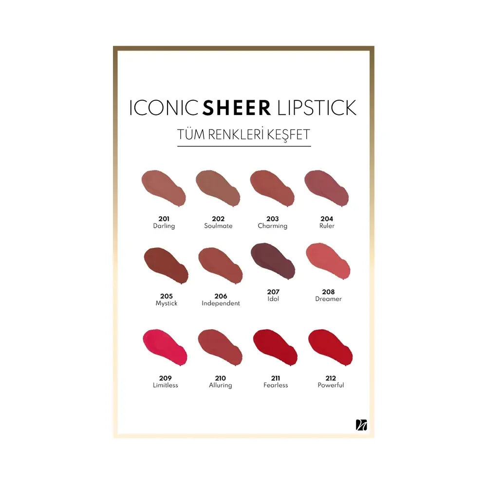 Note Iconic Sheer Lipstick - 210 Alluring 4g