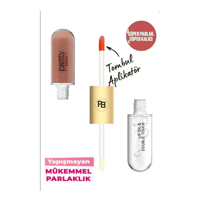 Pretty Double Touch Lipgloss 03 High-Shine Lip Gloss