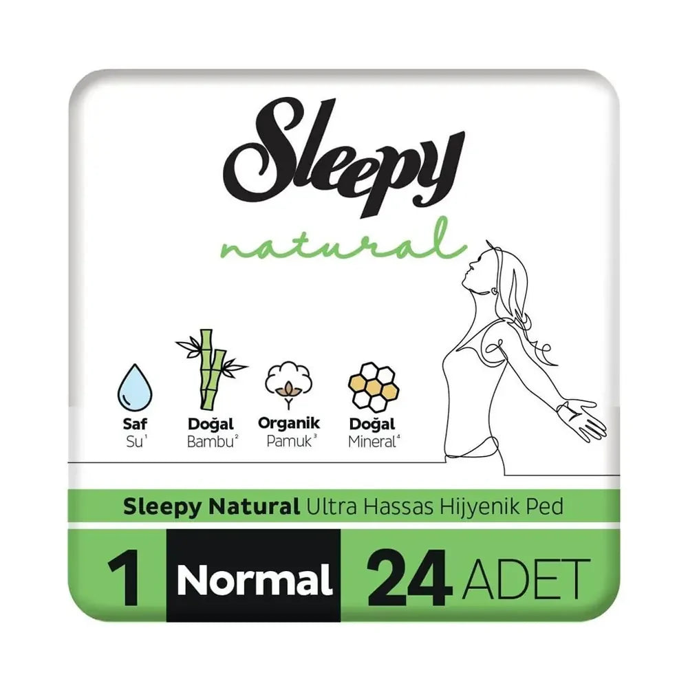 Sleepy Natural Normal Sanitary Pads for Daily Comfort 24 Pack