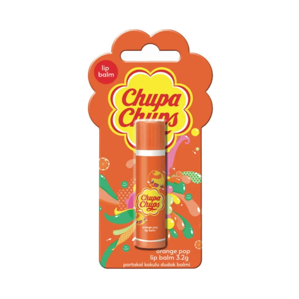 Chupa Chups Orange Lip Balm Hydrating Lip Care 3.2g