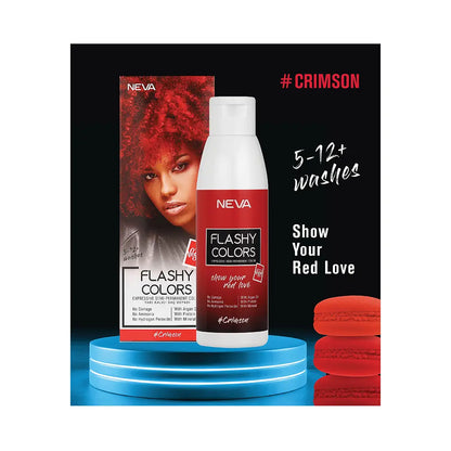 Neva Flashy Colors Semi-Permanent Hair Dye in Red 100ml