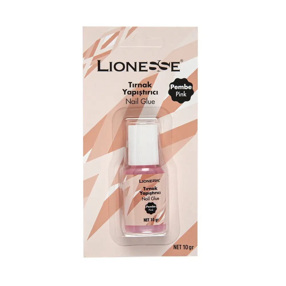 Lionesse Pink Nail Glue Strong Hold Adhesive 10g
