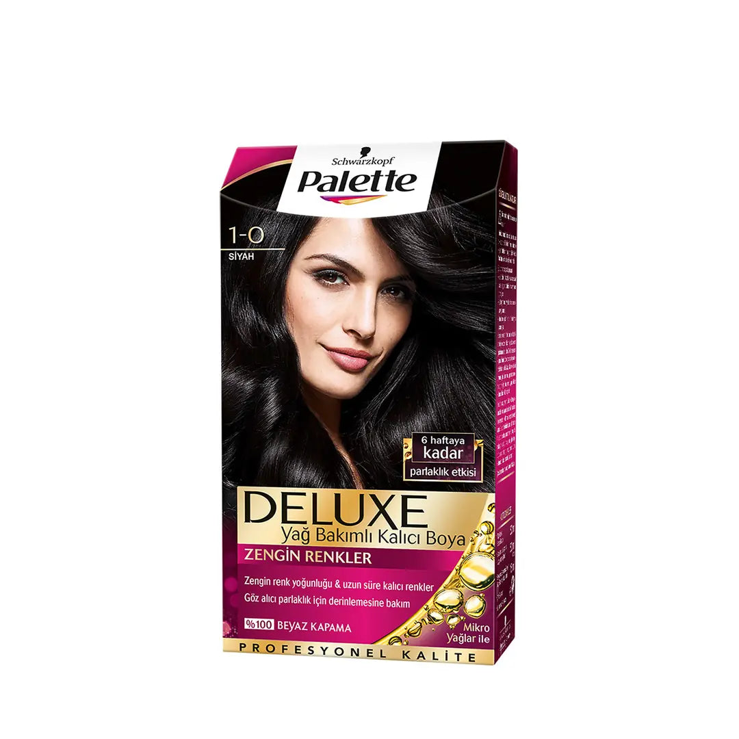 Palette Deluxe 1-0 Black Permanent Hair Color