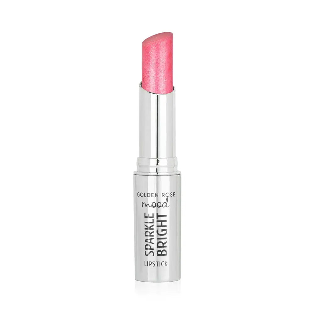 Golden Rose Mood Sparkle Bright Lipstick 153 Pink Glitz