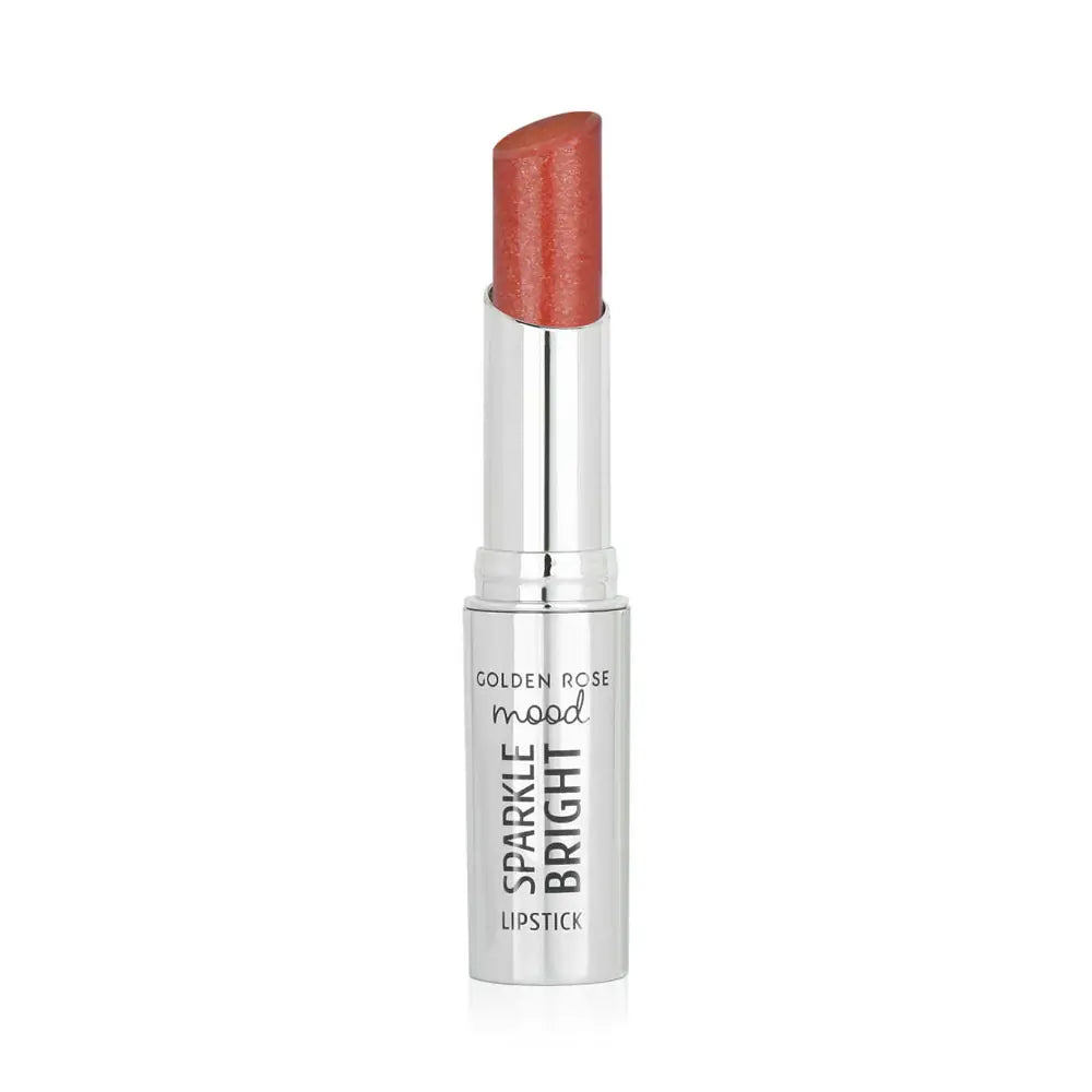 Golden Rose Mood Sparkle Bright Lipstick - 152 Peach Glam