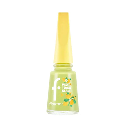 Flormar Mediterranean High-Pigment Glossy Nail Polish 003 Olive Grove
