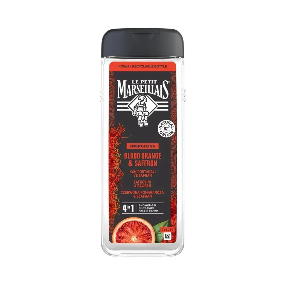 Le Petit Marseillais Men 3-in-1 Blood Orange &amp; Saffron Shower Gel 400ml