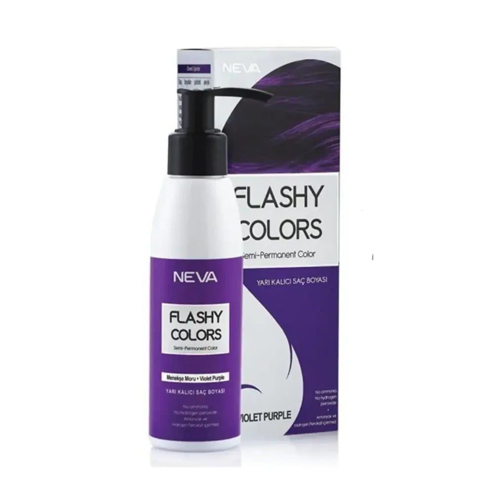Neva Flashy Colors Semi-Permanent Hair Dye in Violet 100ml