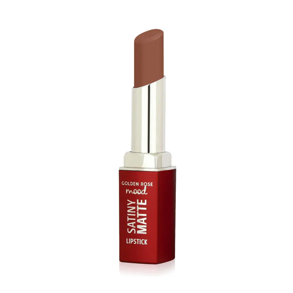 Golden Rose Mood Satiny Matte Lipstick 01 Bare Nude