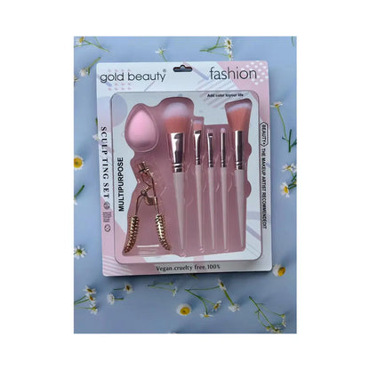 Gold Beauty EP-742 7-Piece Makeup Brush Set