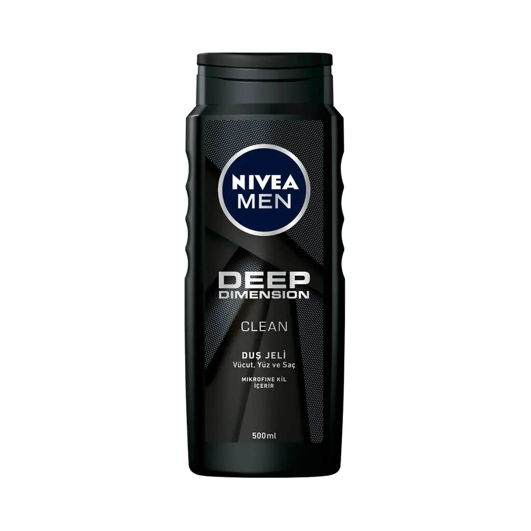Nivea Men Deep Dimension Clean Shower Gel 500ml