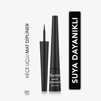 Flormar Matte Waterproof Dipliner in 001 Black 2.5ml