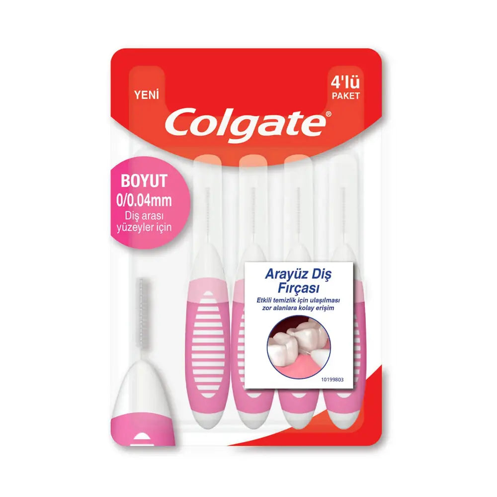 Colgate Interdental Brushes 4mm for Deep Cleaning 4-Pack