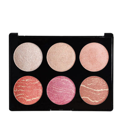 Pretty PB-426 6-in-1 Highlighter &amp; Blush Palette - 02