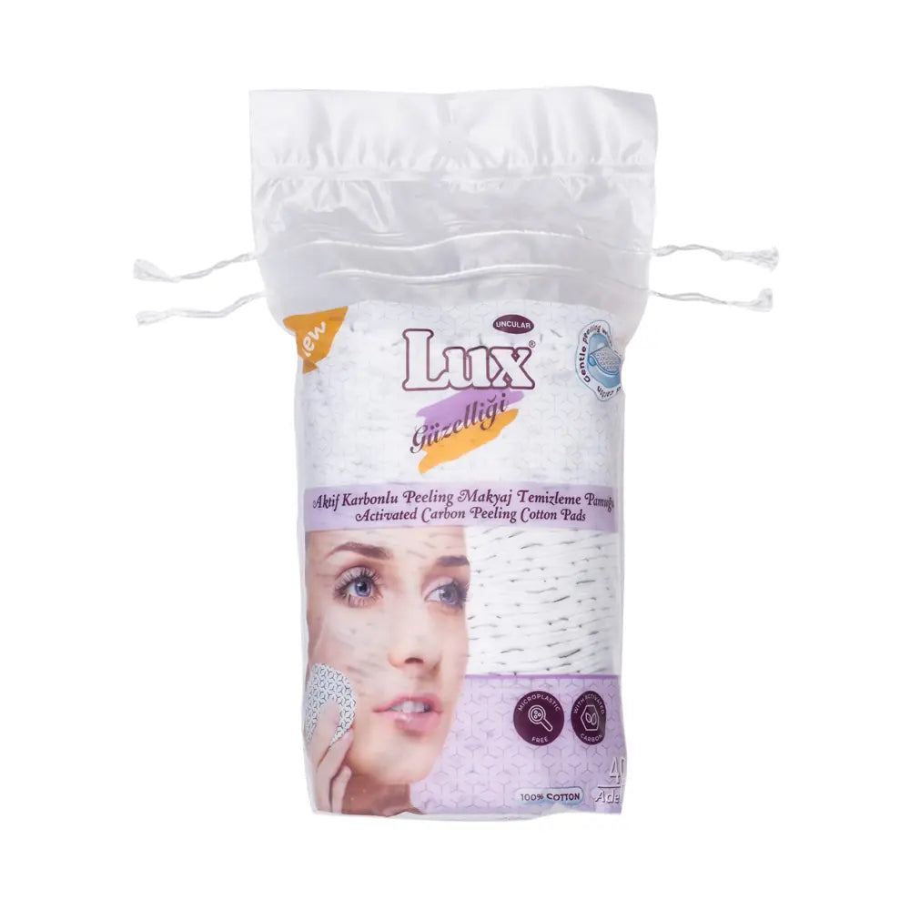 Lux Exfoliating Oval Makeup Remover Cotton Pads 40 Count