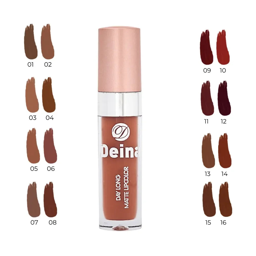 Deina Daylong Matte Lipcolor 08 Long-Wear Lipstick