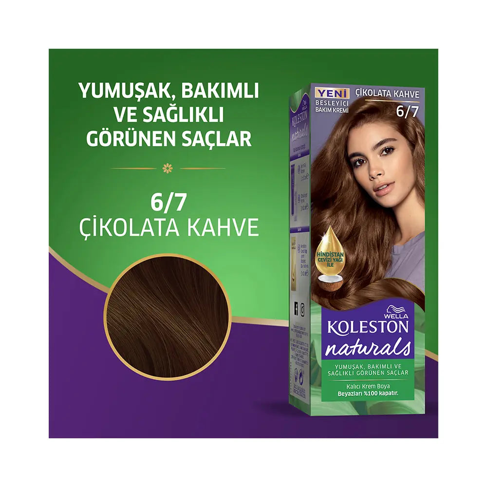 Wella Koleston Naturals Maxi 6/7 Chocolate Brown Hair Dye