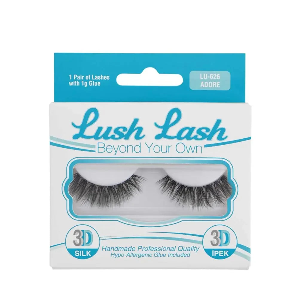 Lush Lash 3D Silk Eyelashes Adore for Dramatic Volume