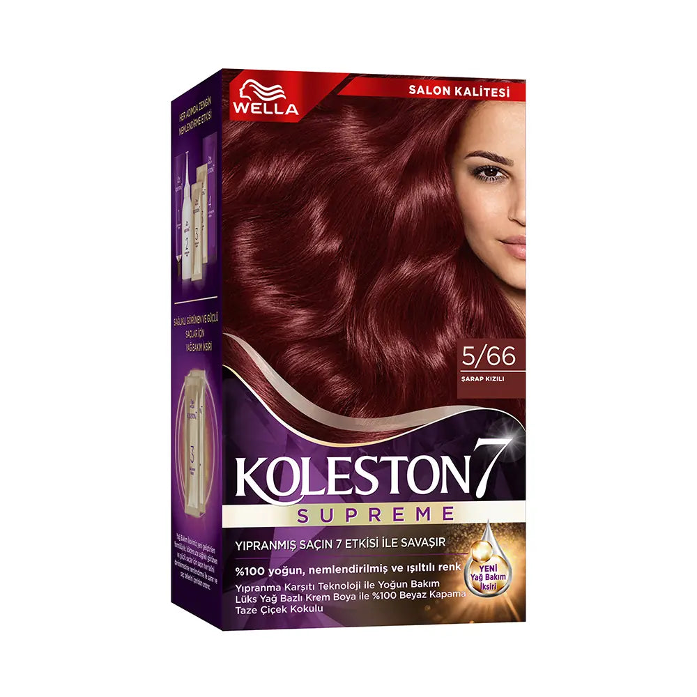 Wella Koleston Kit 5/66 Permanent Hair Dye in Wine Red