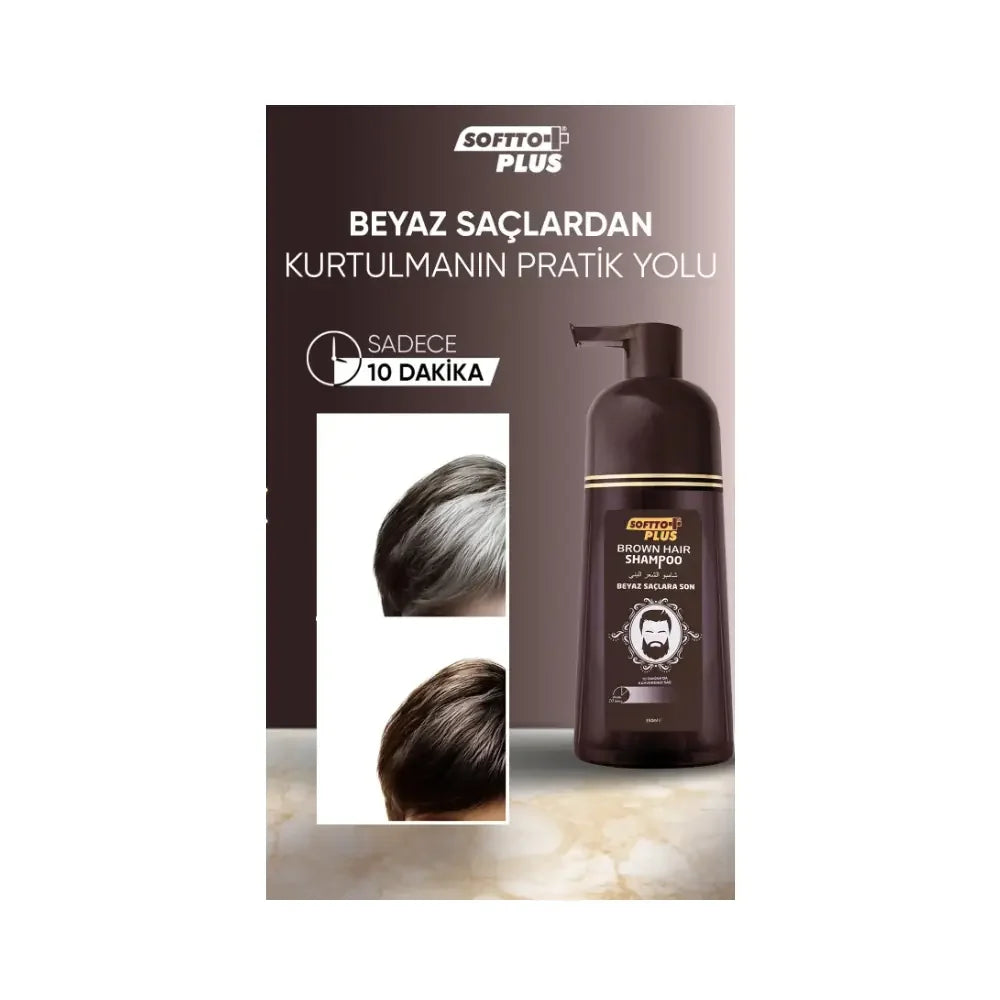 Softto Plus Brown Hair Shampoo for Color Care 350 ml
